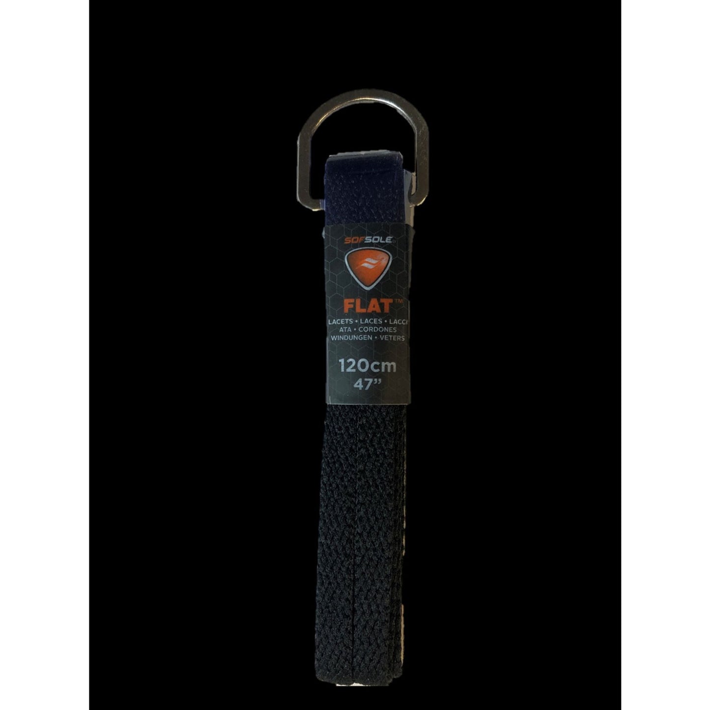 Flat 120cm svart